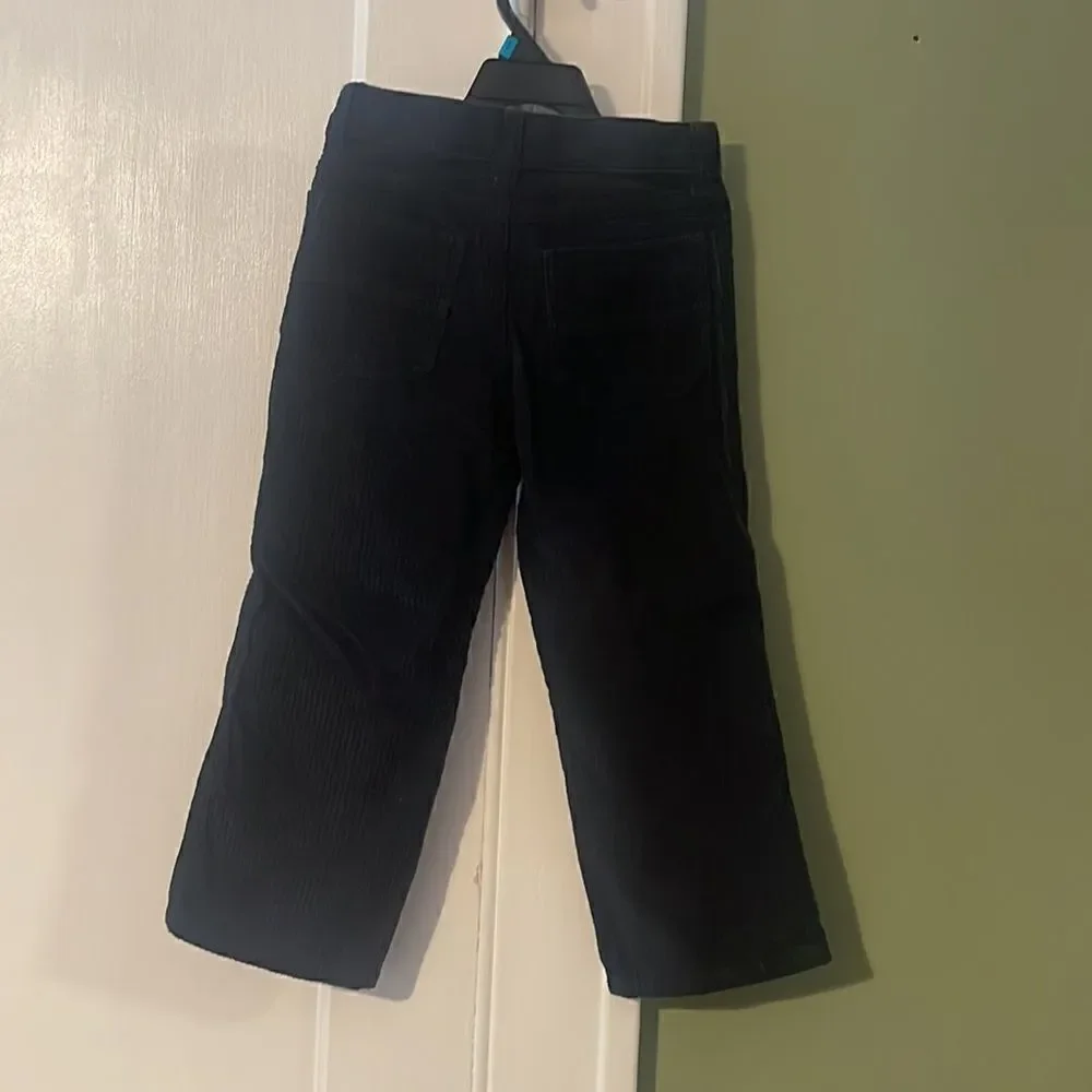 Gymboree black corduroyed pants  Size 4 NWT Black